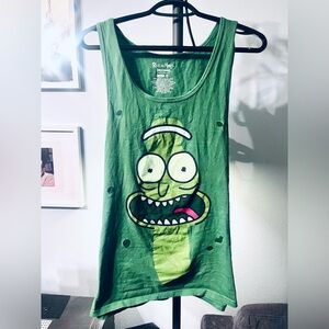 Rick and Morty "Pickle Rick" Graphic Tank Top - Hot Topic - [S]